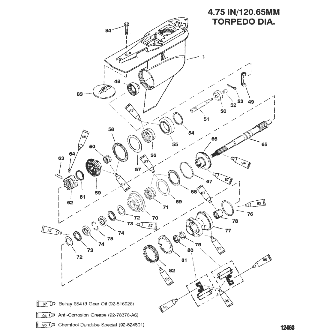 Gear Housing, Propeller Shaft - Counter Rotation