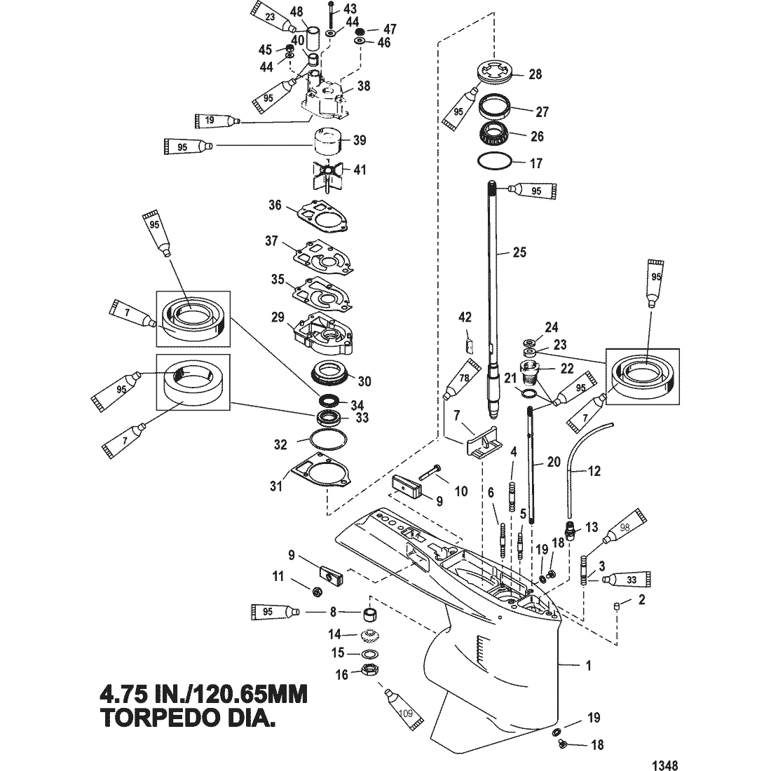 GEAR HOUSING(DRIVESHAFT)(COUNTER ROTATION)