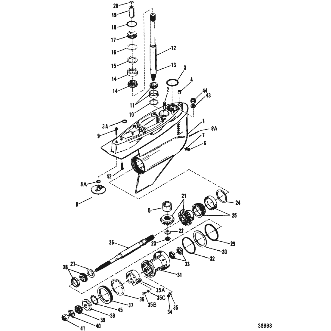 GEAR HOUSING(BRAVO I)