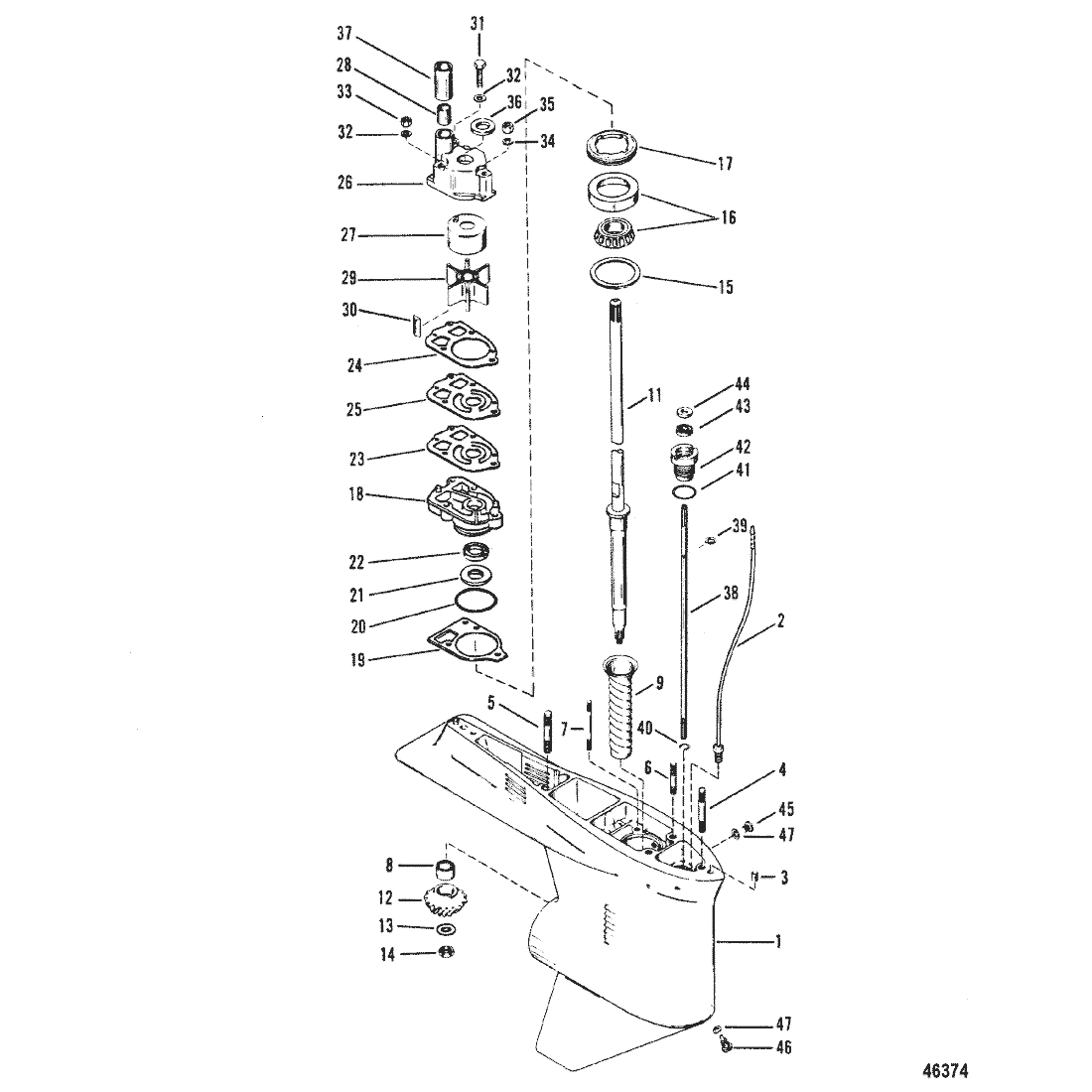 Gear Housing, Driveshaft