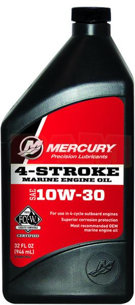 Mercury-Mercruiser 92-8M0078625 10W30 Outboard 4-Stroke Oil 1 Qt ...