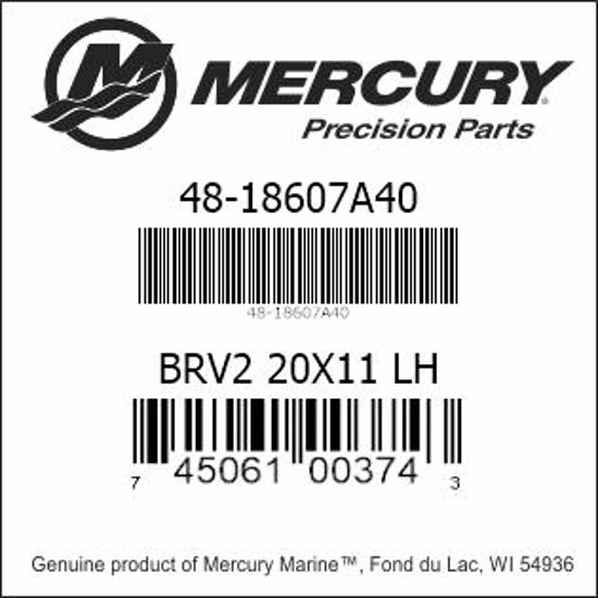 Mercury-Mercruiser 48-18607A40 BRV2 20X11 LH Genuine factory part