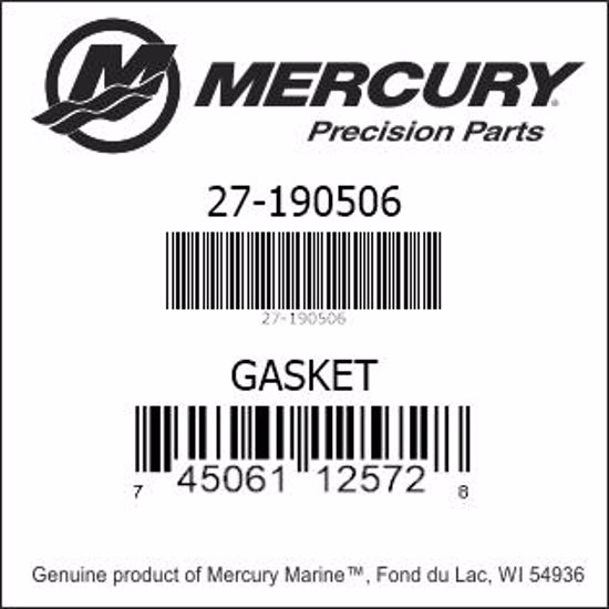 Mercury-Mercruiser 27-190506 GASKET