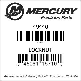 Mercury-Mercruiser 49440 NUT(.468-32)