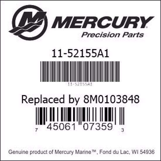 Mercury-Mercruiser 11-52155A1 Replaced by 8M0103848 Genuine 