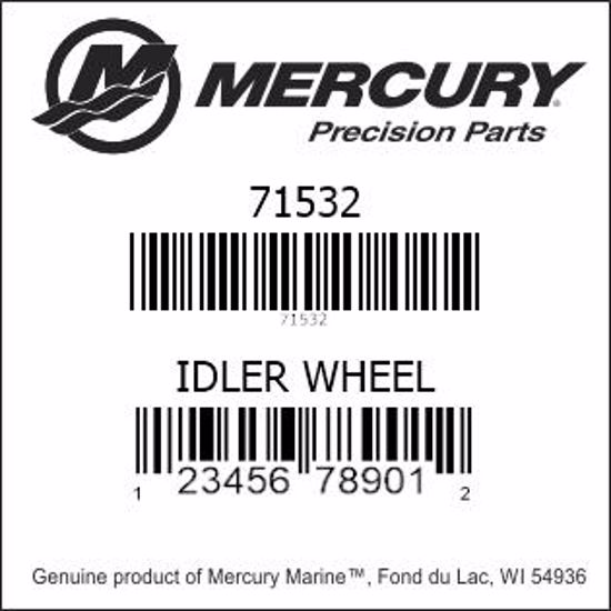 Bar codes for Mercury Marine part number 71532