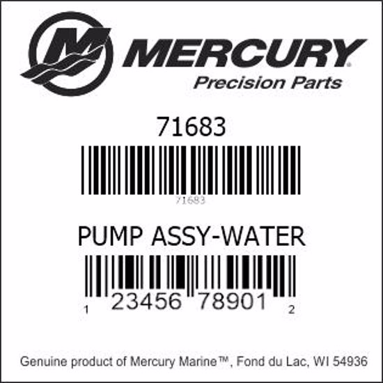 MercuryMercruiser 71683 WATER PUMP(IDENTIFICATION CASTING PART D3JE