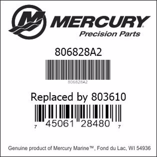 Mercury-Mercruiser 806828A2 Replaced by 803610 Genuine factory part