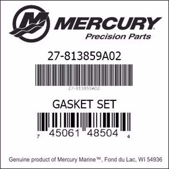 Mercury-Mercruiser 27-813859A02 GASKET SET