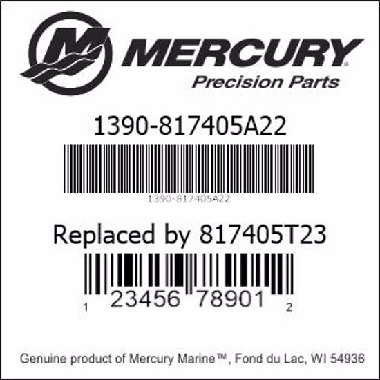 Mercury-Mercruiser 1390-817405A22 CARBURETOR KIT, (WMC-87) (25 Hp