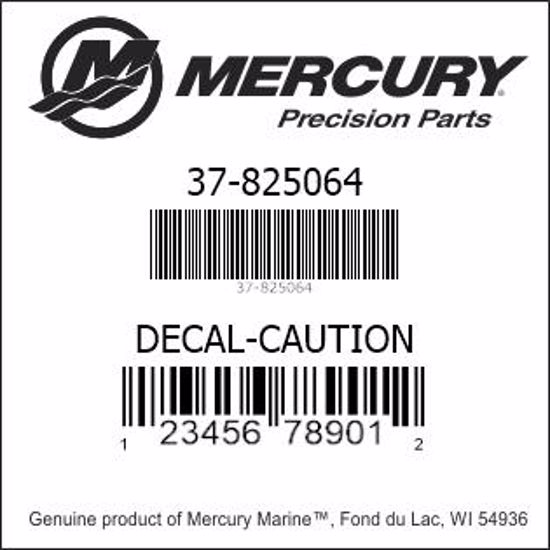 Mercury-Mercruiser 37-825064 DECAL-Caution (Start In Gear) Genuine