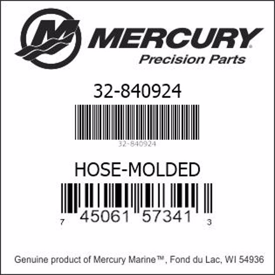 Bar codes for Mercury Marine part number 32-840924
