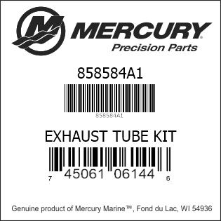 Mercury-Mercruiser 858584A1 TUBE ASSEMBLY, Exhaust Genuine factory 