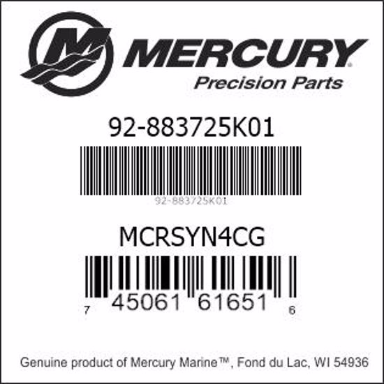 Mercury-Mercruiser 92-883725K01 MCRSYN4CG Genuine factory part