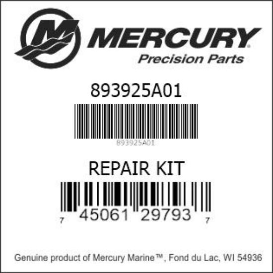 Mercury-Mercruiser 893925A01 REPAIR KIT Genuine factory part