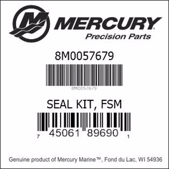 Bar codes for Mercury Marine part number 8M0057679