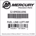 Bar codes for Mercury Marine part number 32-8M0061896