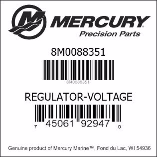 Bar codes for Mercury Marine part number 8M0088351