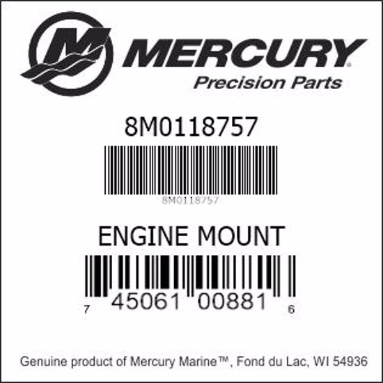 Mercury-Mercruiser 8M0118757 ENGINE MOUNT