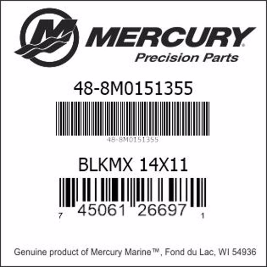 Mercury-Mercruiser 48-8M0151355 BLKMX 14X11