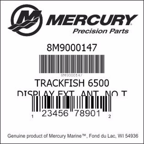 Mercury-Mercruiser 8M9000147 TRACKFISH 6500 DISPLAY EX Genuine