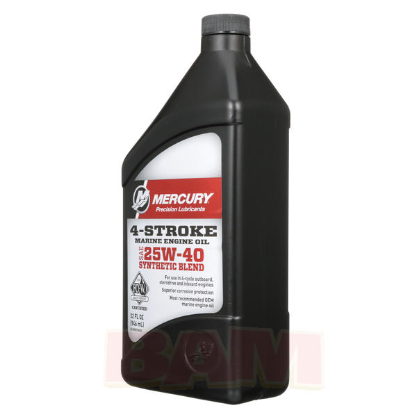 Mercury-Mercruiser 92-8M0078629 4-Cycle Oil, Synthetic Blend 1 Qt ...