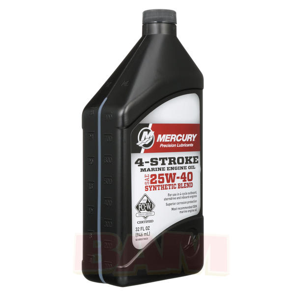 Mercury-Mercruiser 92-8M0078629 4-Cycle Oil, Synthetic Blend 1 Qt ...