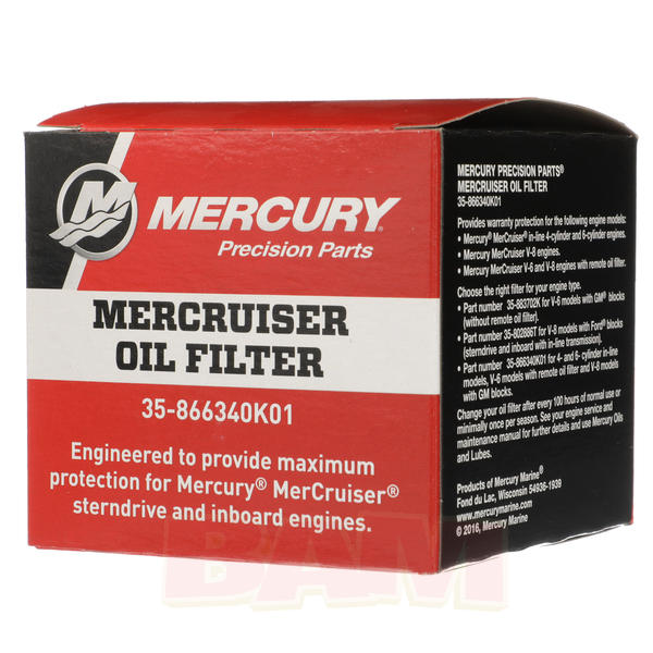 Mercury-Mercruiser 35-866340K01 Oil Filter Genuine Factory Part